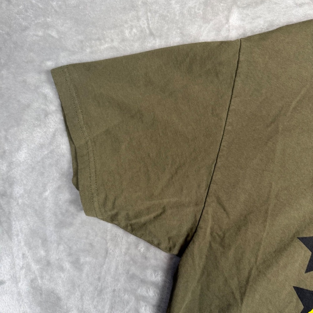 Lifted Anchors MAAD City Graphic T-Shirt Olive Green Nobody Pray For Me XL Mens - Picture 9 of 13